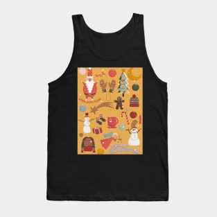 Cute Christmas Postcards - Cute Christmas Illustration - christmas cookies illustration Tank Top